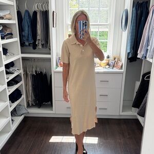 Pomander Place Beige Midi Dress